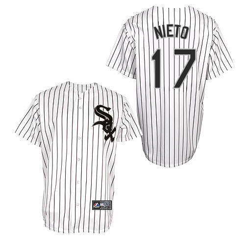 Adrian Nieto #17 Youth Baseball Jersey-Chicago White Sox Authentic Home White Cool Base MLB Jersey